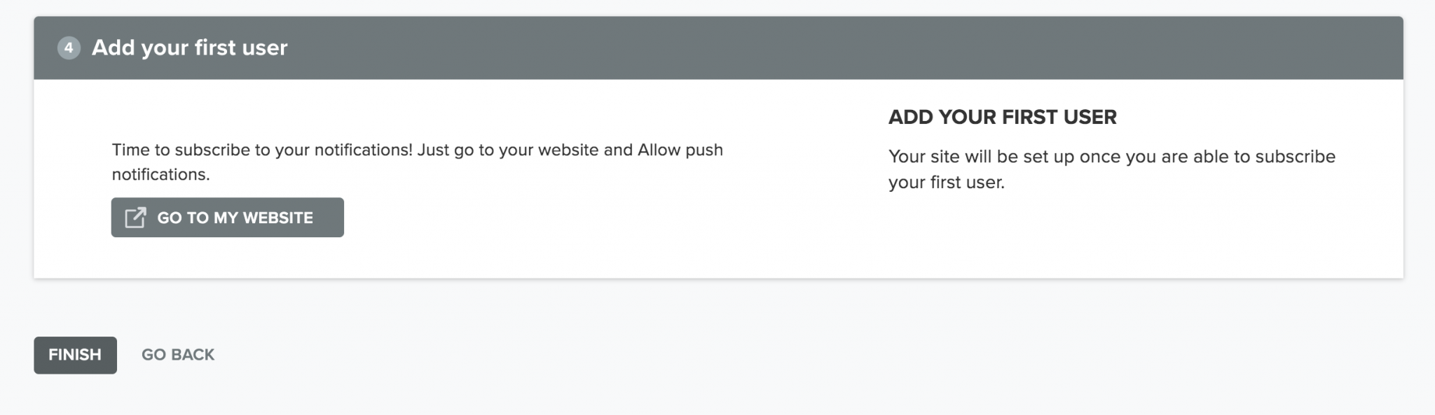 Push allow. Site Notifications.